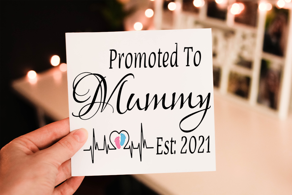 Promoted To Mummy New Baby Card, Card for New Baby - Click Image to Close